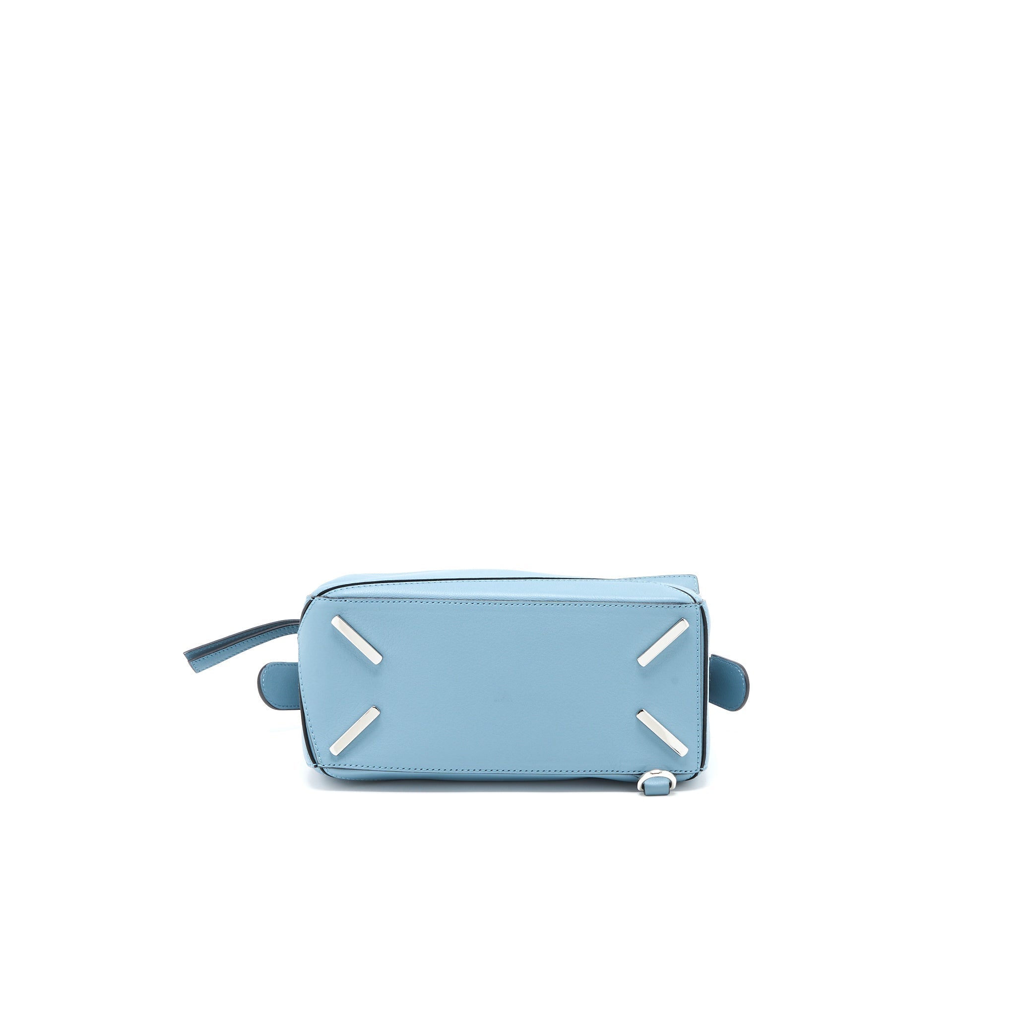 LOEWE SMALL PUZZLE BAG CALFSKIN BLUE SHW