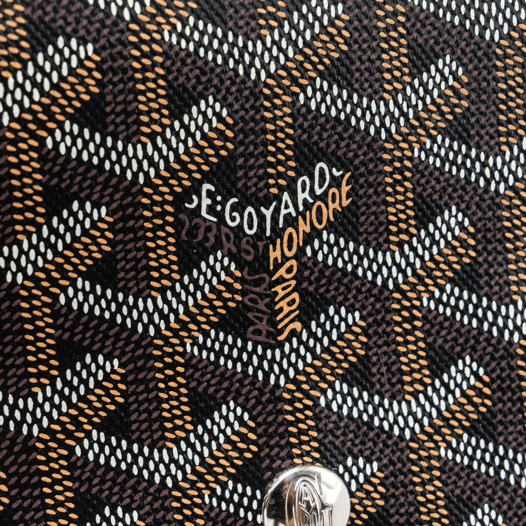 GOYARD PLUMET POCHETTE CANVAS/ LEATHER BLACK SHW