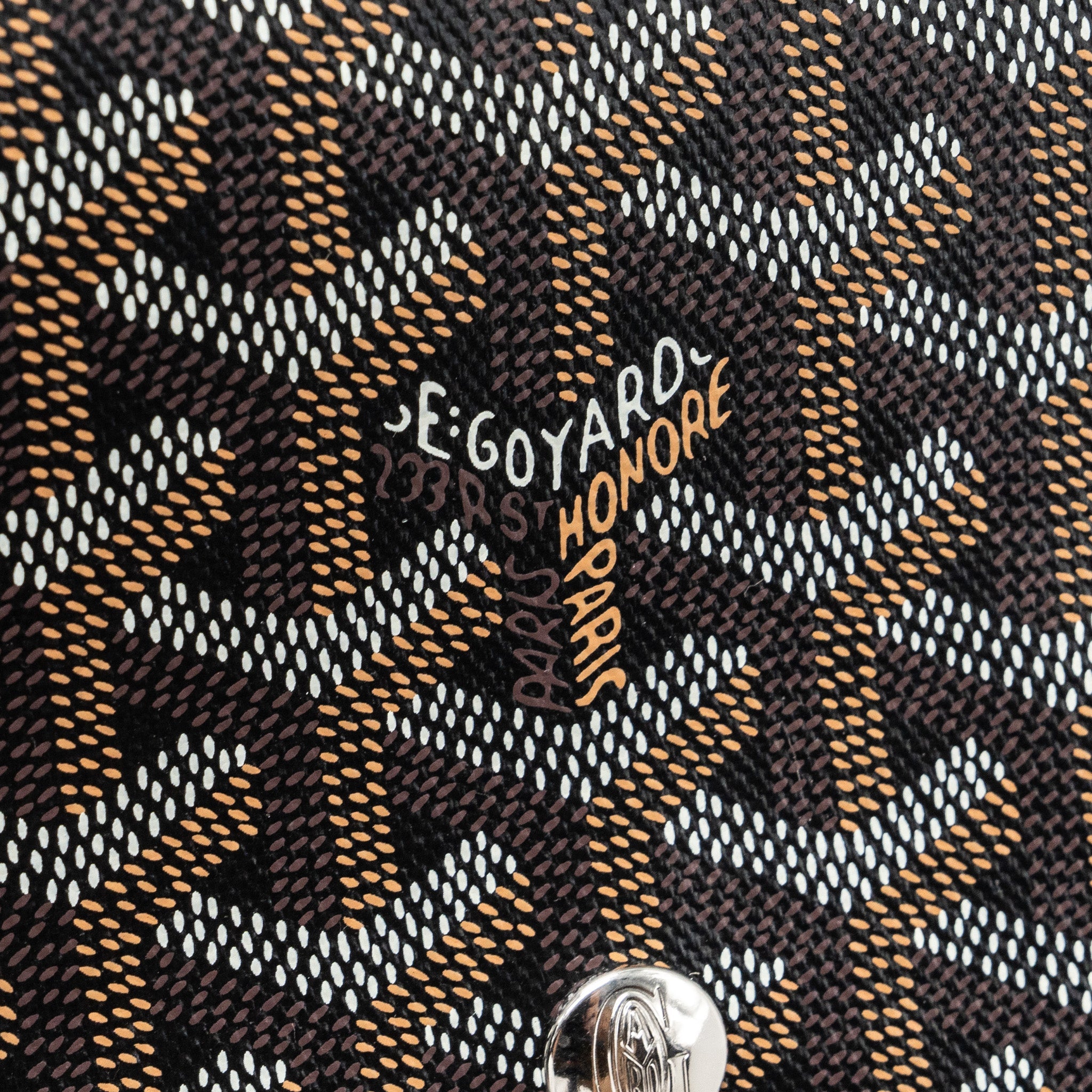 GOYARD PLUMET POCHETTE CANVAS/ LEATHER BLACK SHW