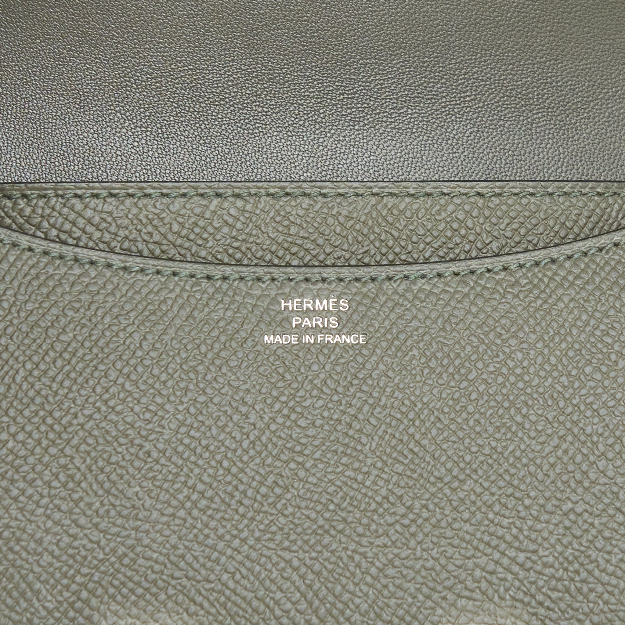 HERMES MINI CONSTANCE EPSOM C6 VERT DE GRIS SHW