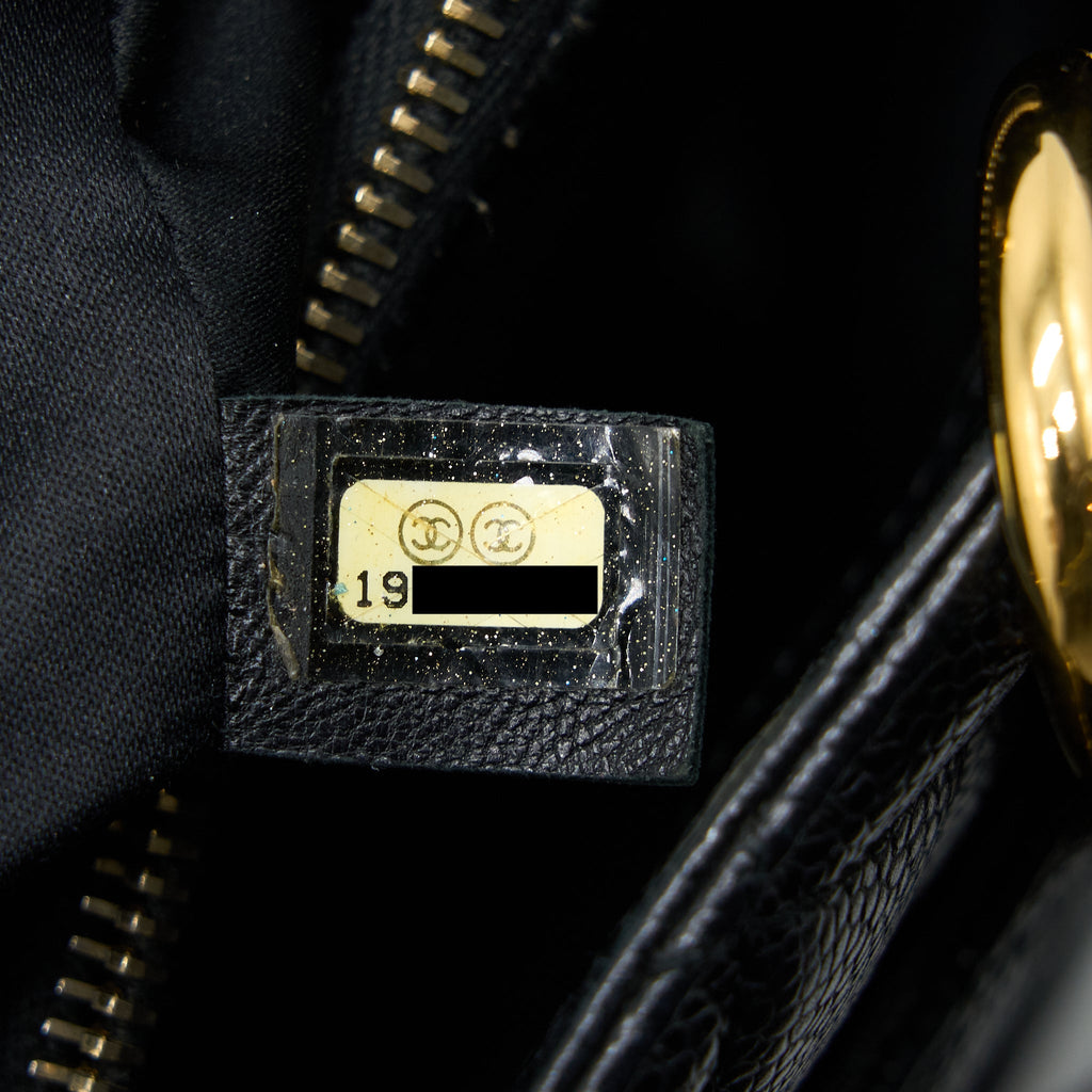 CHANEL GRAND SHOPPING TOTE BAG CAVIAR BLACK GHW