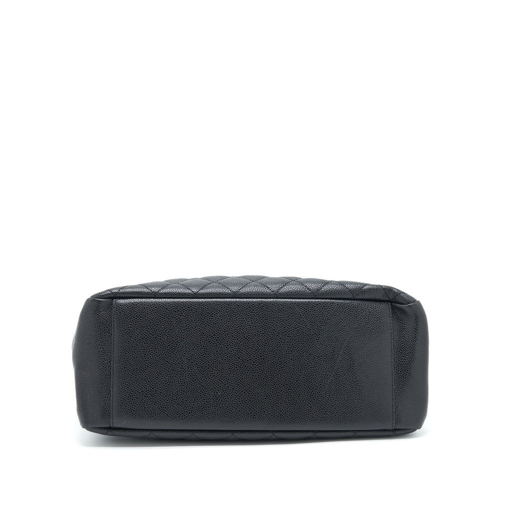 CHANEL GRAND SHOPPING TOTE BAG CAVIAR BLACK GHW