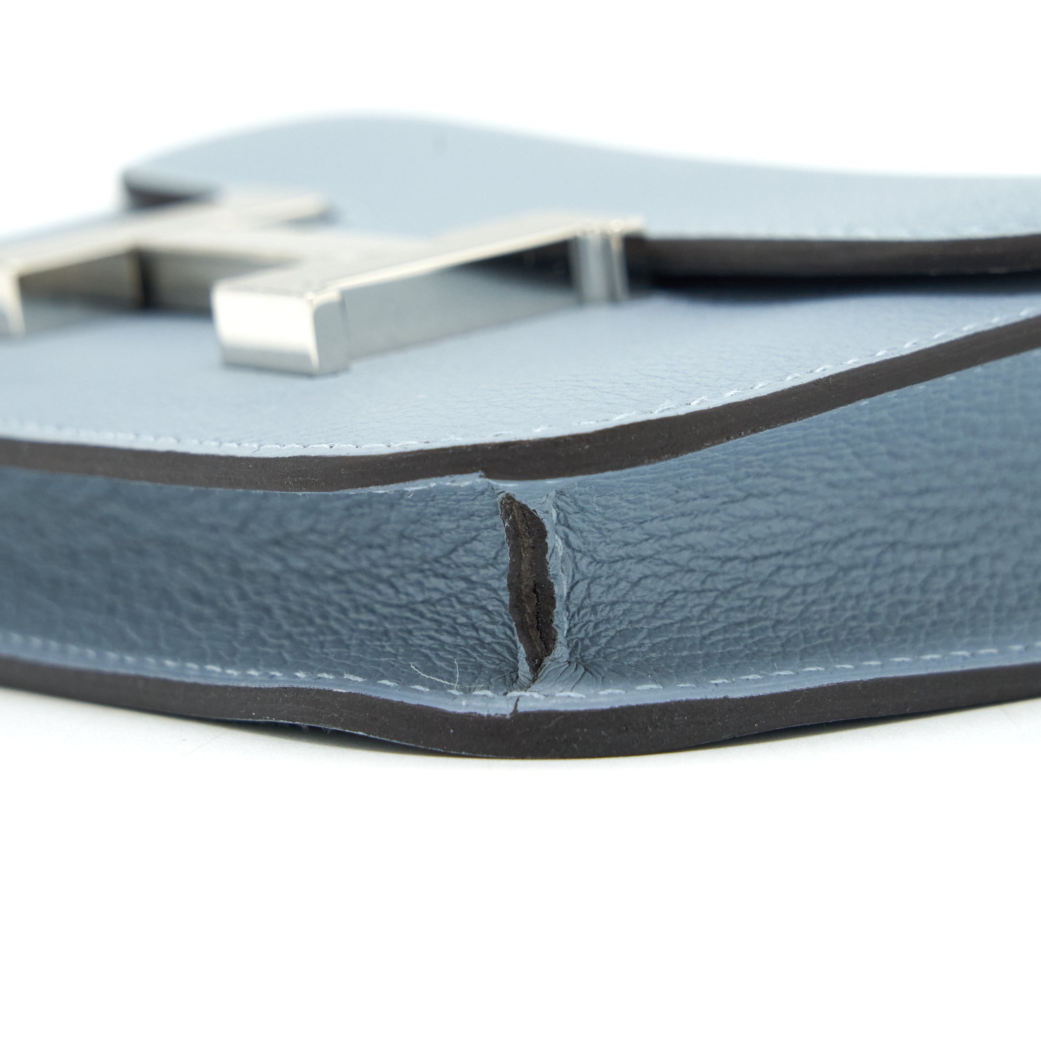 HERMES CONSTANCE SLIM EVERCOLOR J7 BLUE LINE SHW
