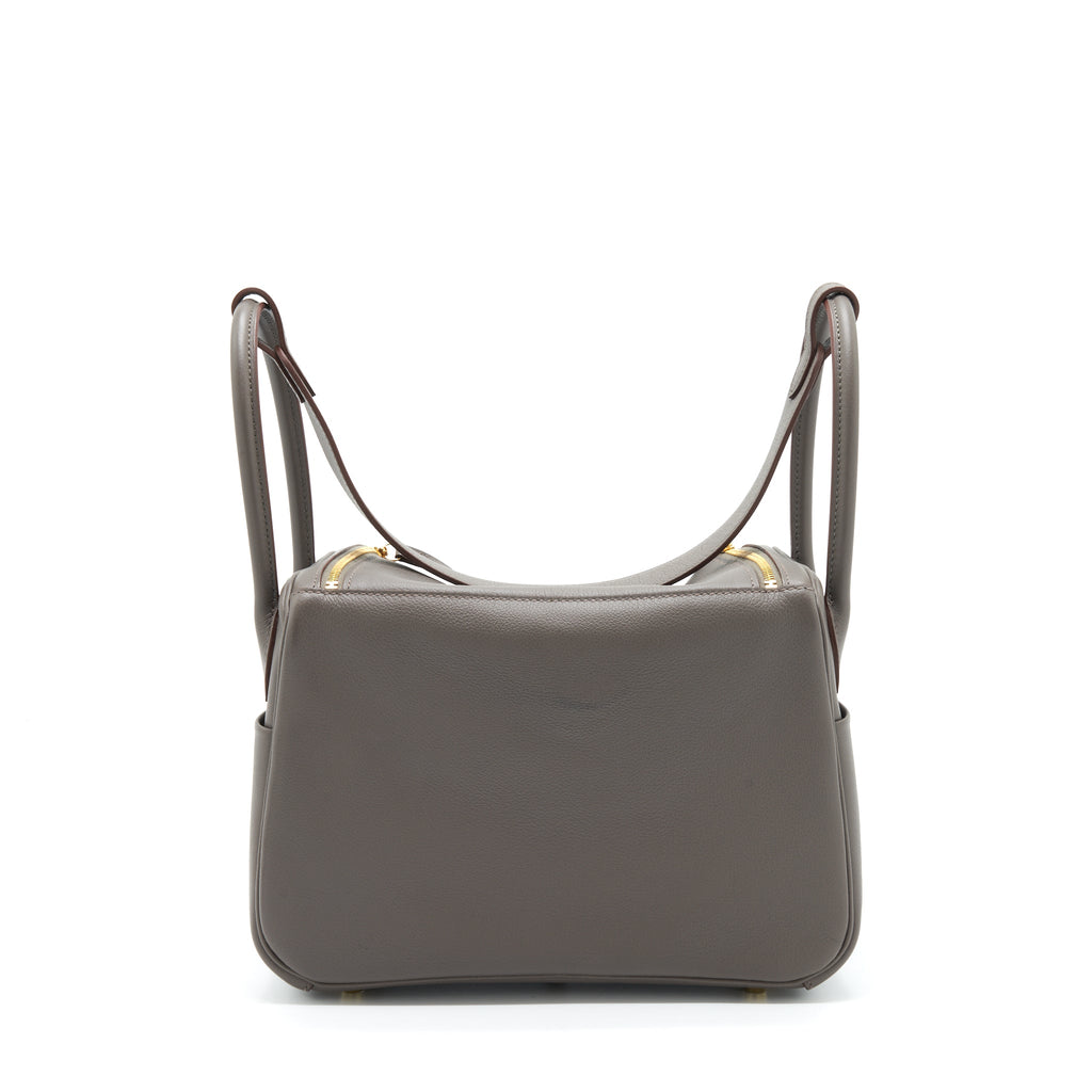 HERMES LINDY 26 EVERCOLOR 8F GRIS ETAIN GHW