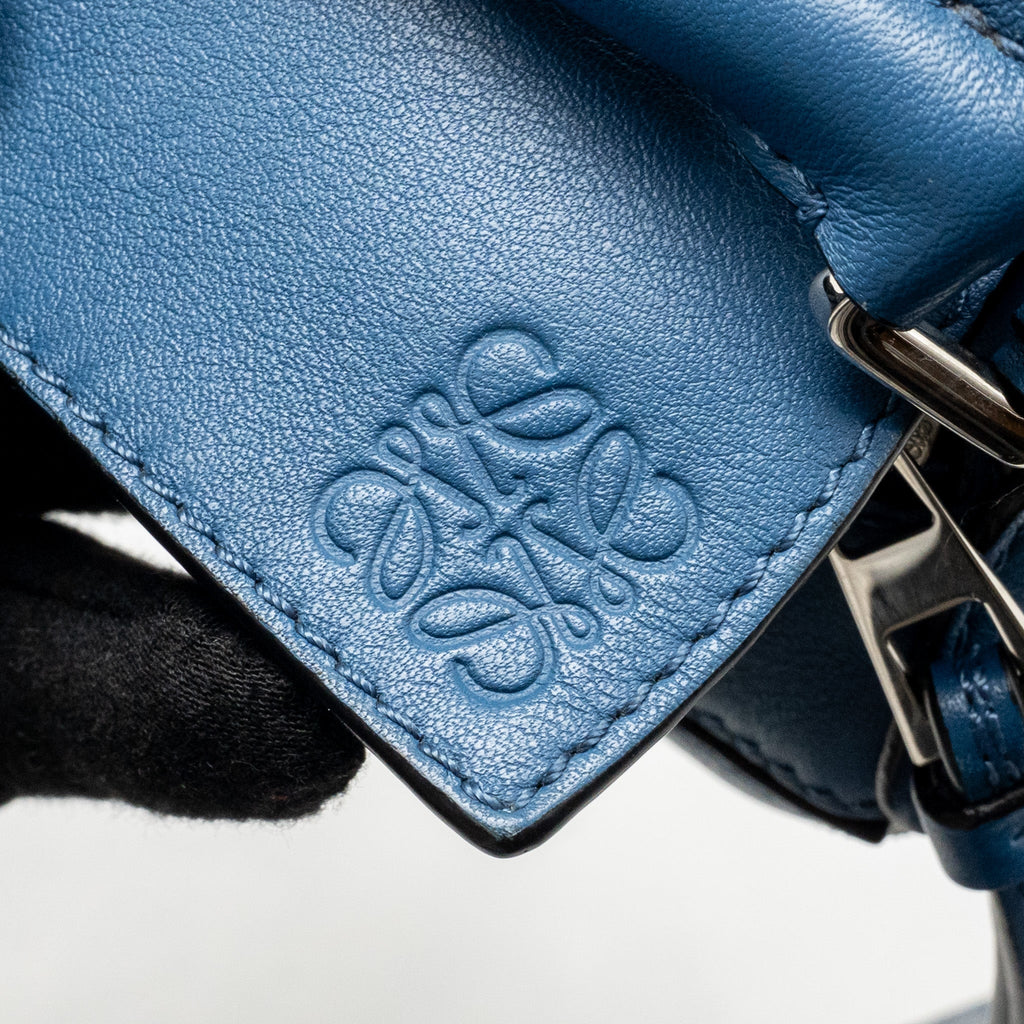 LOEWE MINI PUZZLE BAG CALFSKIN DARK BLUE SHW