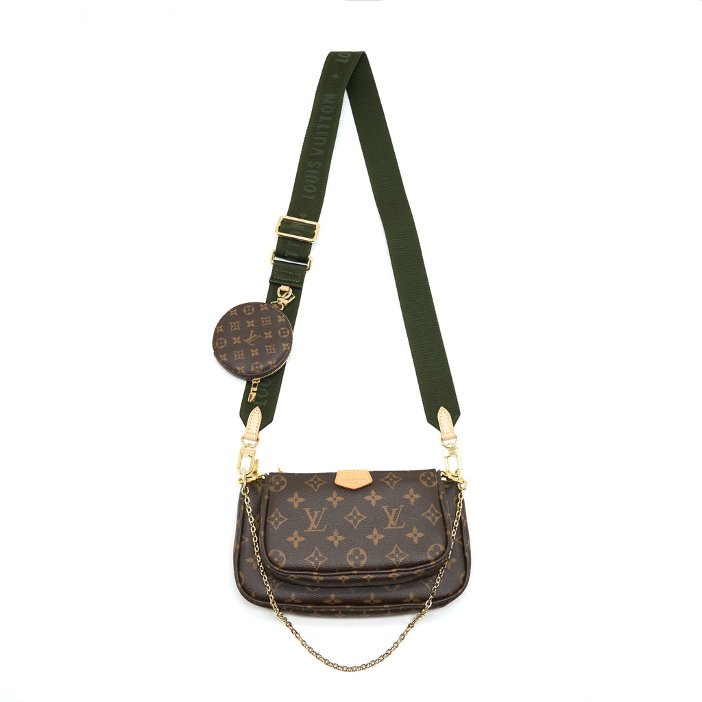 LOUIS VUITTON MULTI POCHETTE WITH KHAKI STRAP