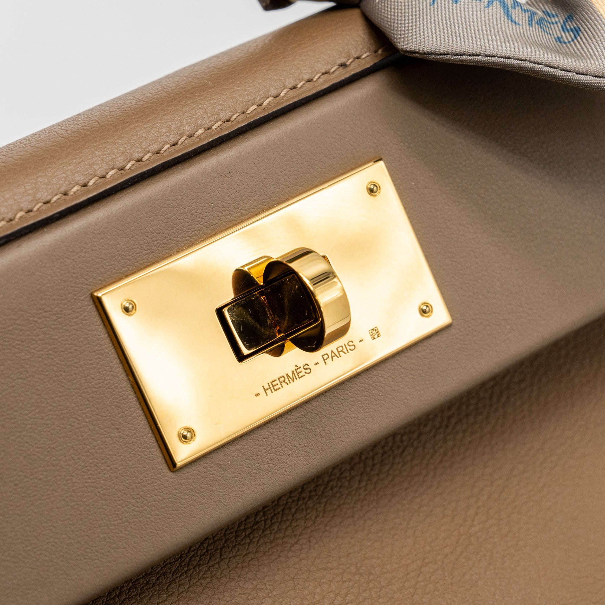 HERMES MINI 24/24 2424-21 EVERCOLOR/SWIFT D0 BEIGE DE WEIMAR GHW