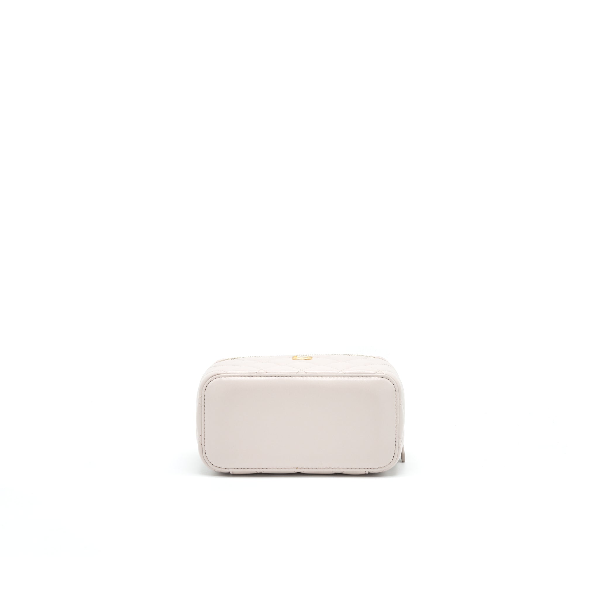 CHANEL PEARL CRUSH LONG VANITY ON CHAIN LAMBSKIN LIGHT PURPLE GHW