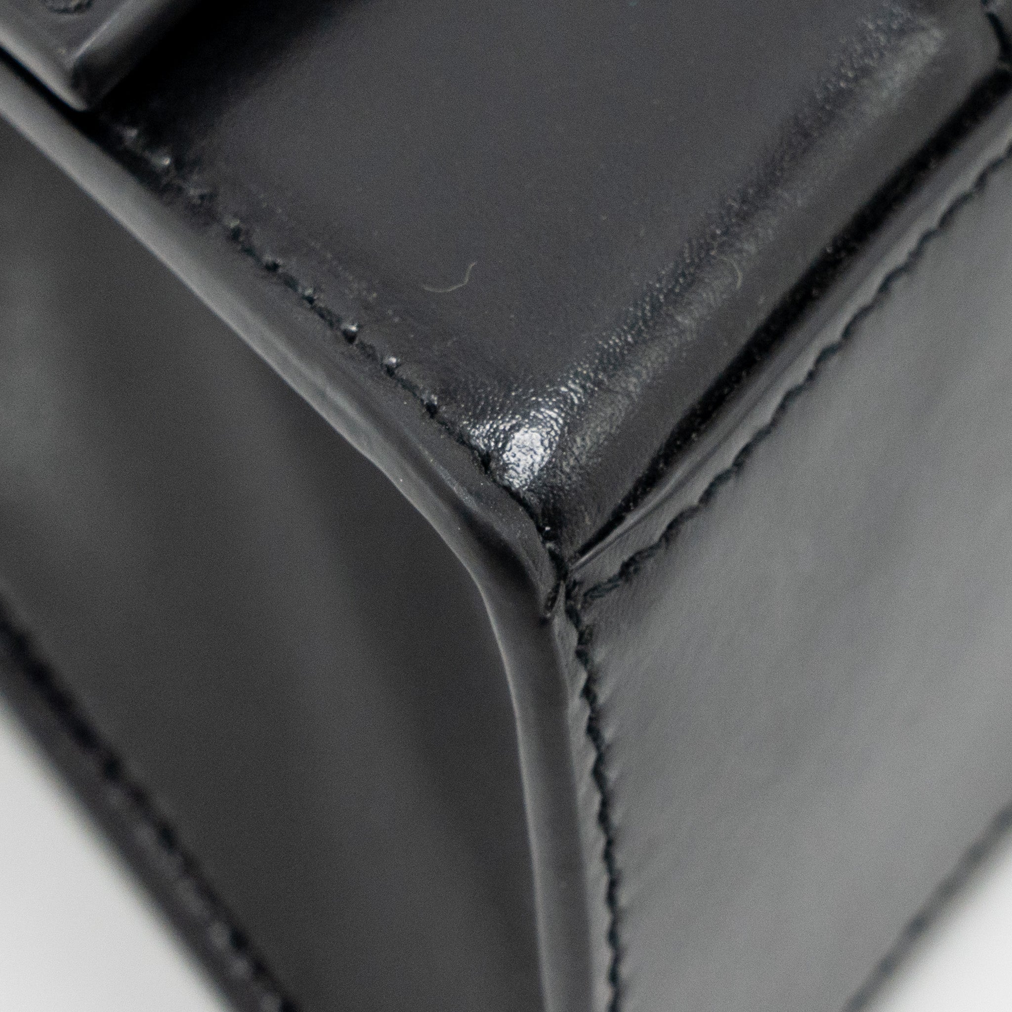 BALENCIAGA HOURGLASS BAG XS CALFSKIN BLACK GHW
