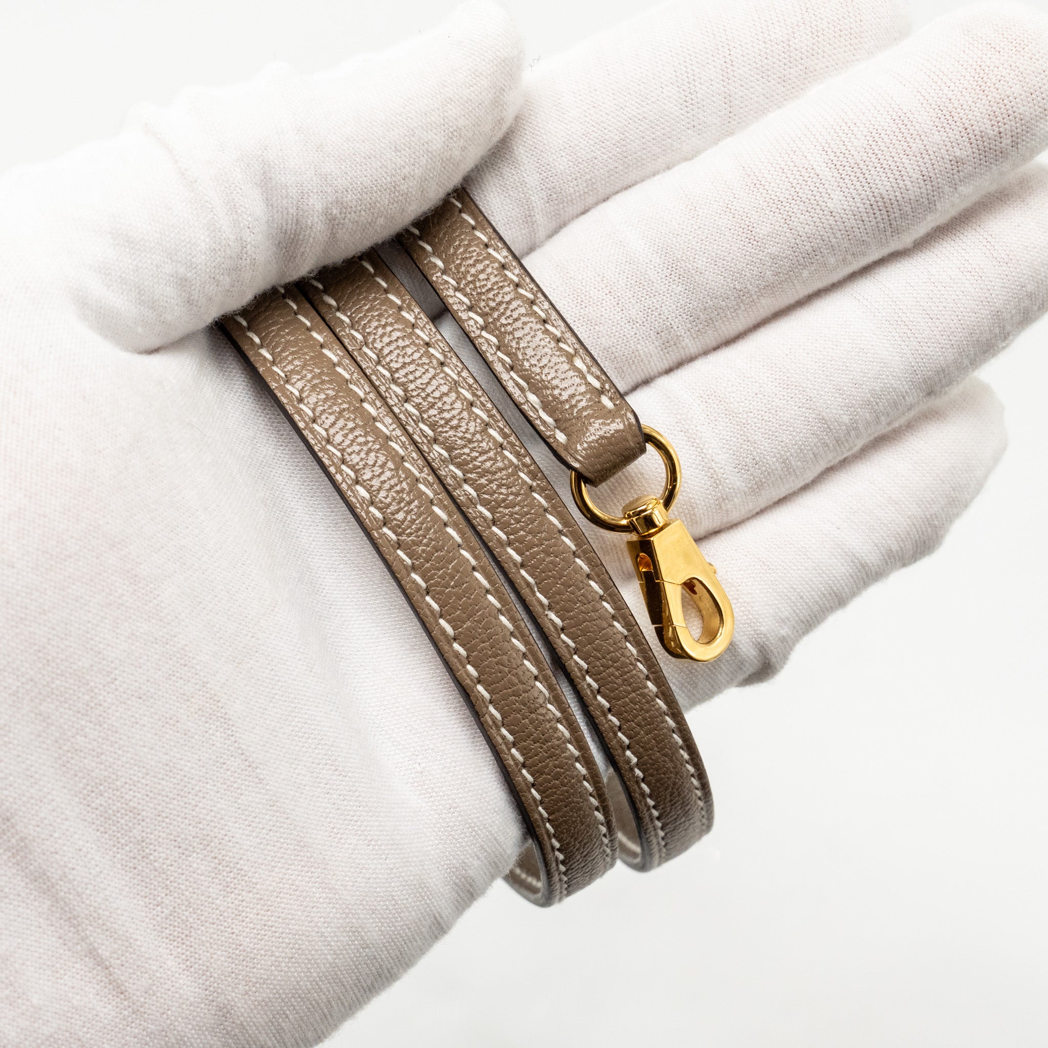 HERMES MINI BOLIDE CHÈVRE MYSORE ETOUPE GHW