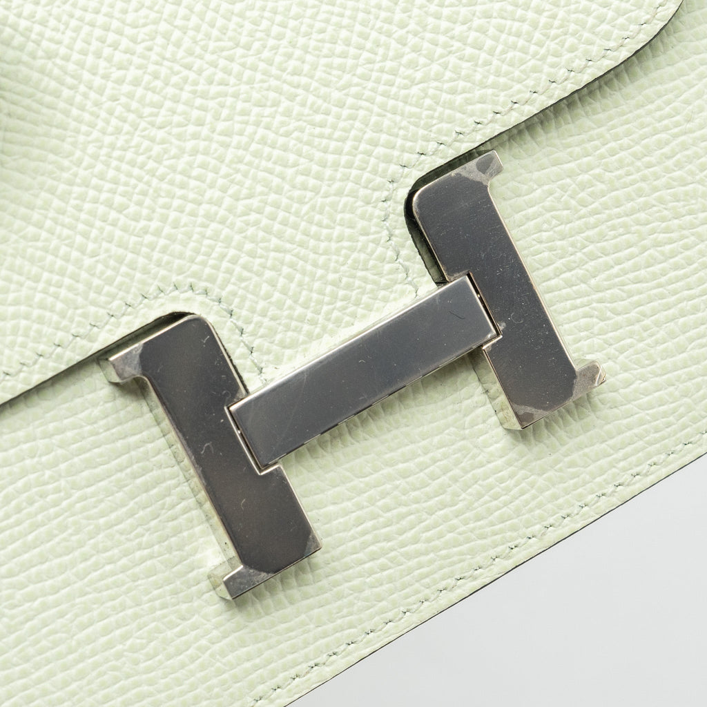 HERMES CONSTANCE SLIM EPSOM VERT FIZZ SHW