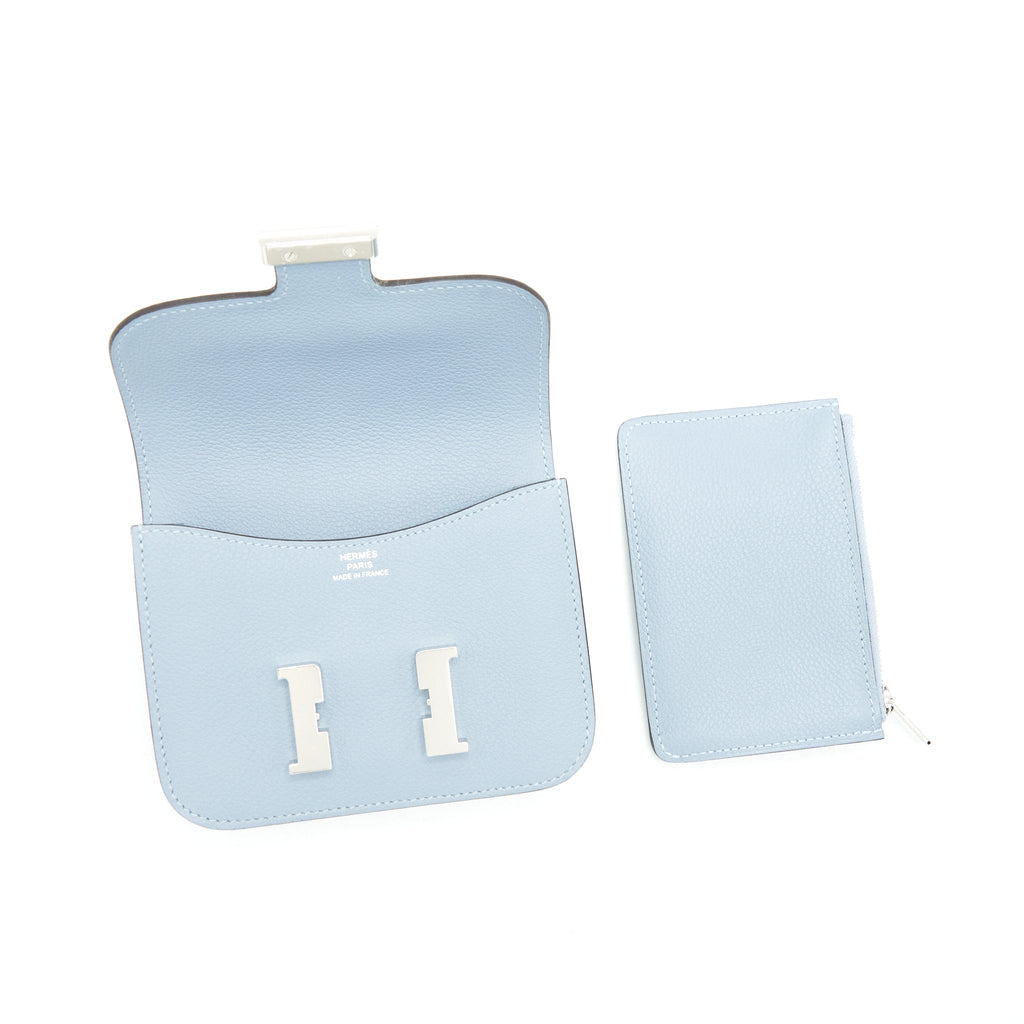 HERMES CONSTANCE SLIM EVERCOLOR J7 BLUE LINE SHW
