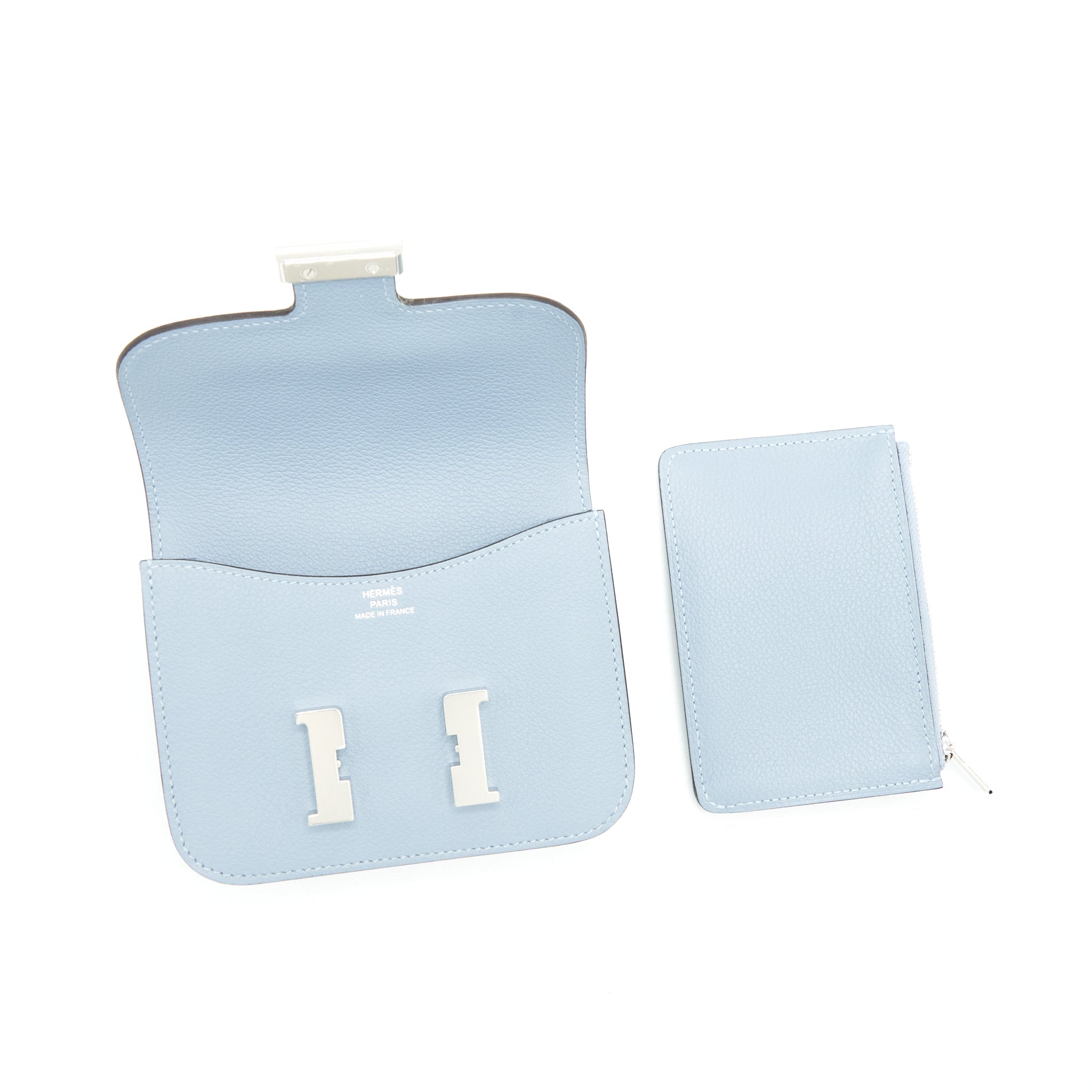 HERMES CONSTANCE SLIM EVERCOLOR J7 BLUE LINE SHW