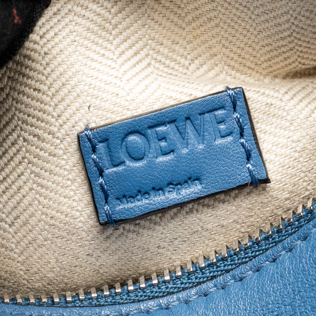 LOEWE MINI PUZZLE BAG CALFSKIN DARK BLUE SHW