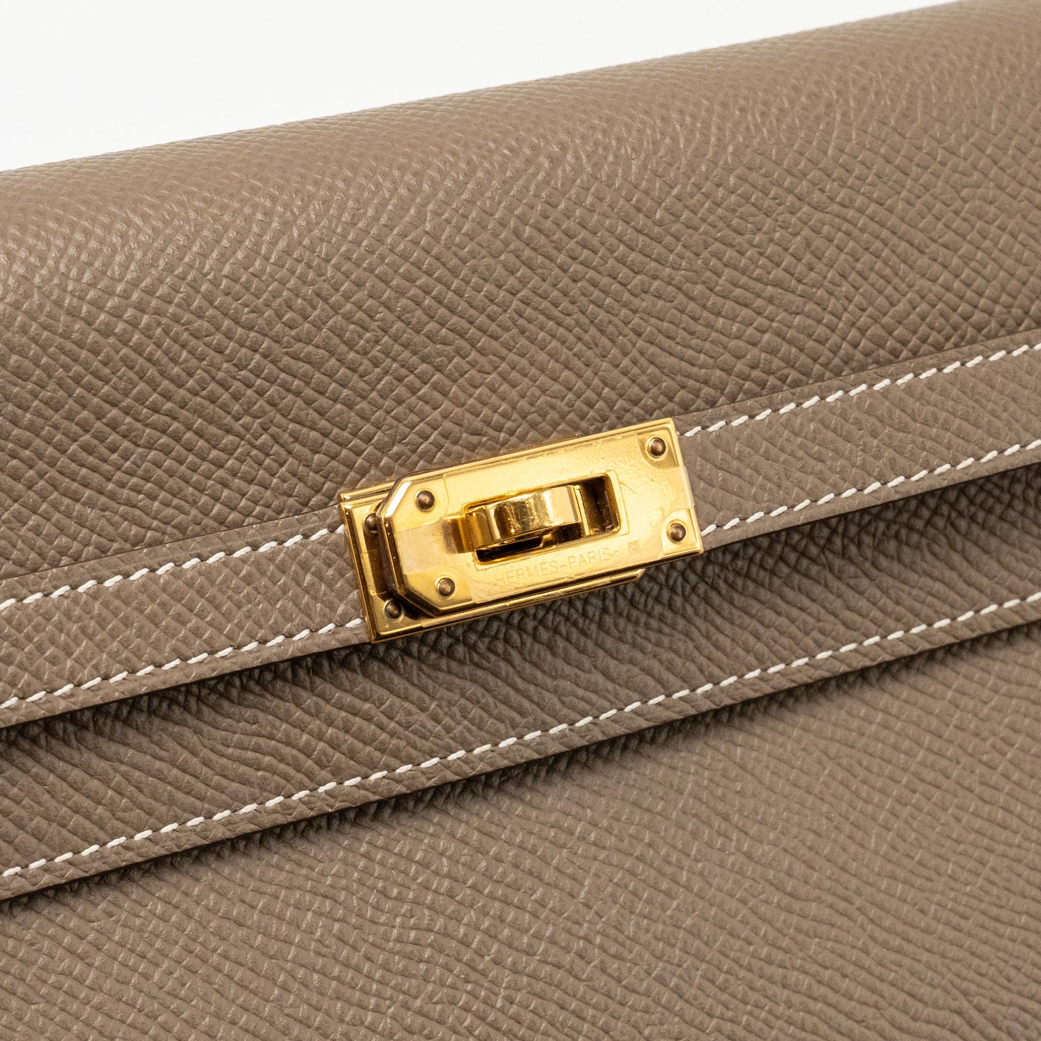 HERMES KELLY TO GO EPSOM ETOUPE GHW