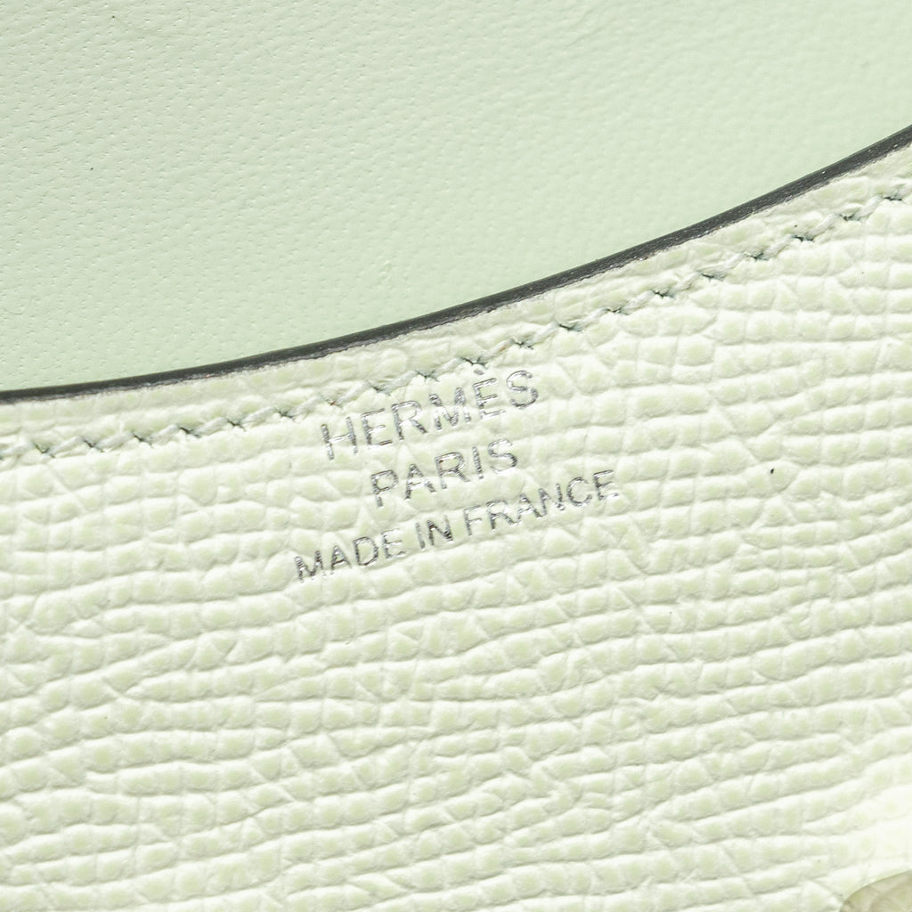 HERMES CONSTANCE SLIM EPSOM VERT FIZZ SHW