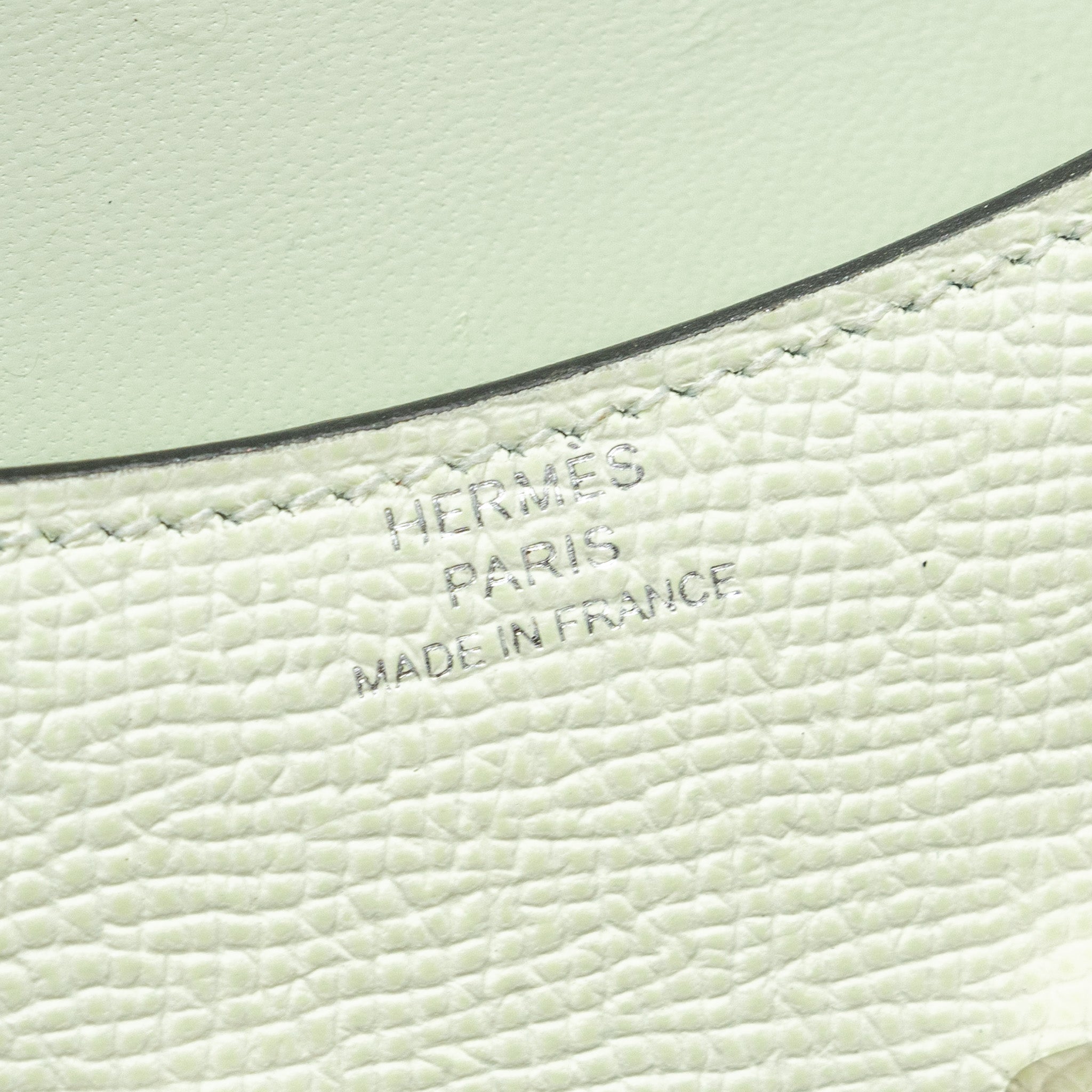 HERMES CONSTANCE SLIM EPSOM VERT FIZZ SHW