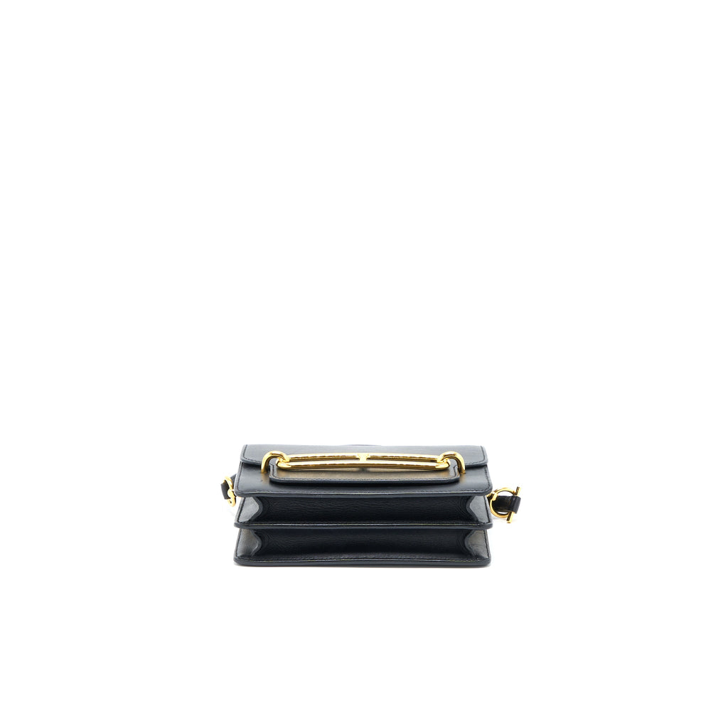 HERMES MINI ROULIS EVERCOLOR BLACK GHW