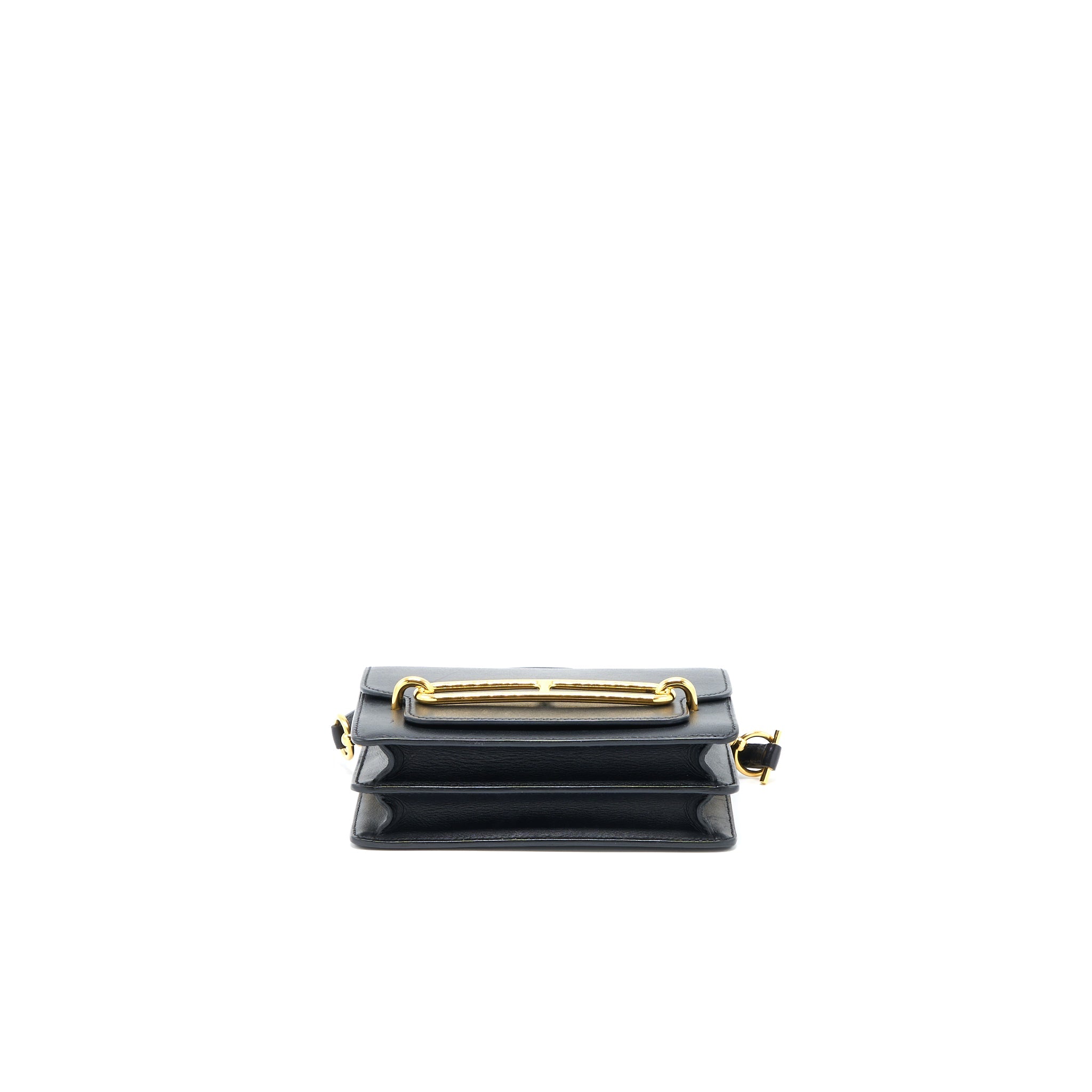 HERMES MINI ROULIS EVERCOLOR BLACK GHW