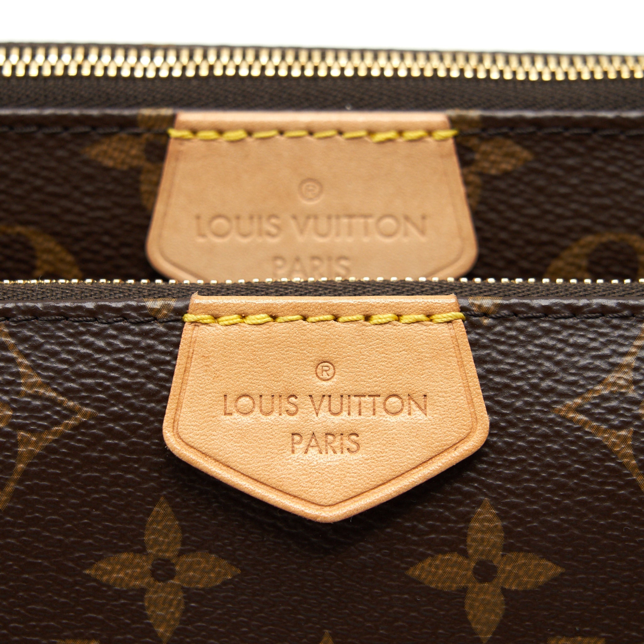 LOUIS VUITTON MULTI POCHETTE WITH KHAKI STRAP