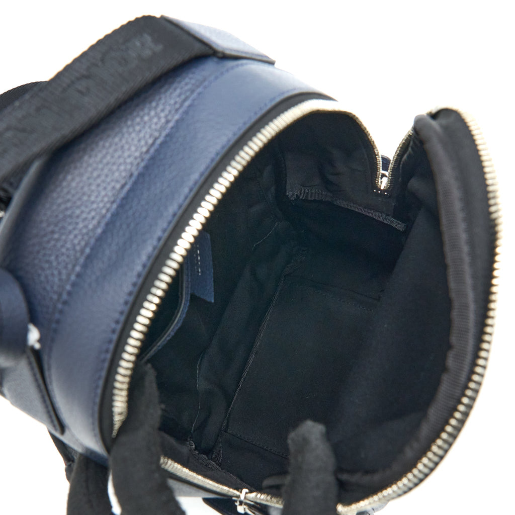 DIOR X STUSSY YEAR OF THE OX SLING BAG CALFSKIN NAVY MULTICOLOUR SHW