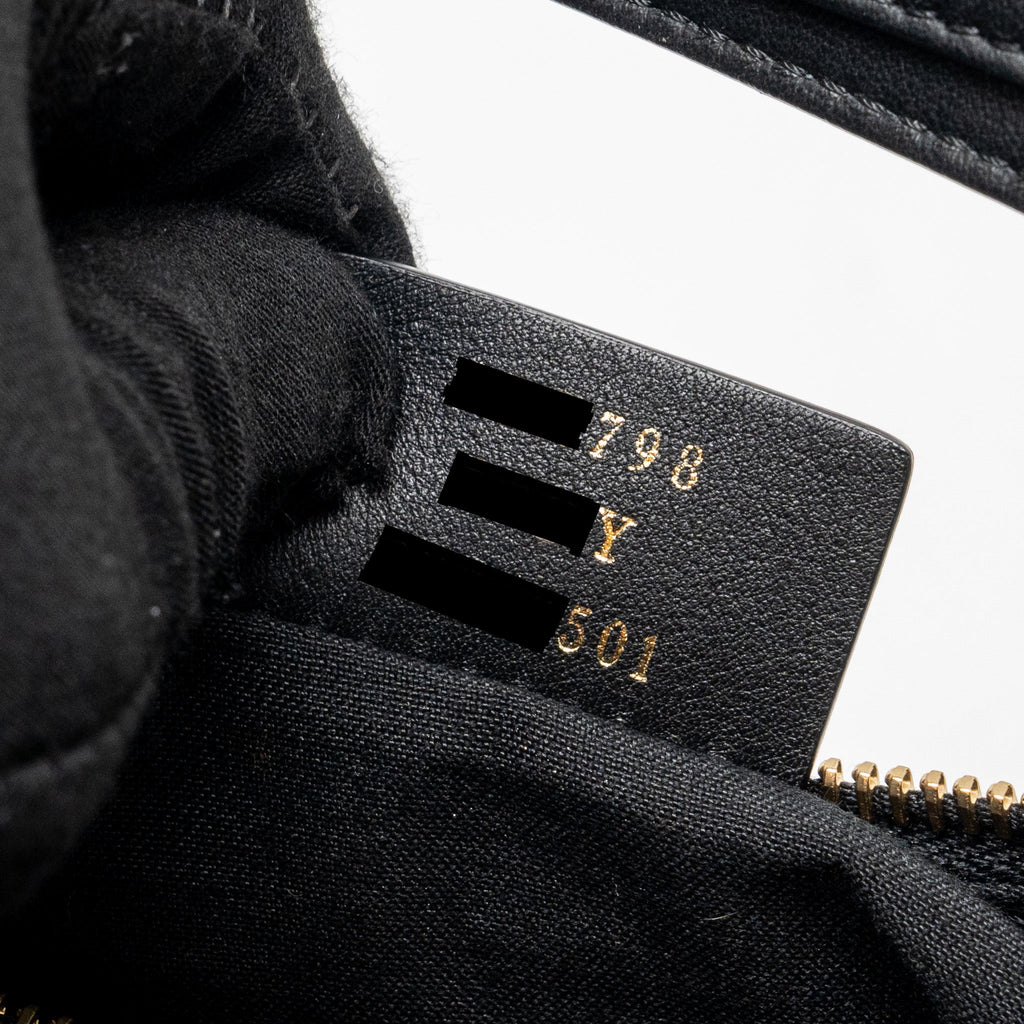 FENDI SMALL FENDIGRAPHY BAG CALFSKIN BLACK GHW