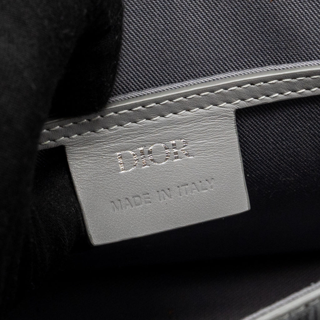 DIOR HIT THE ROAD BAG WITH STRAP DIOR CD DIAMOND CANVAS GREY MULTICOLOUR HARDWARE