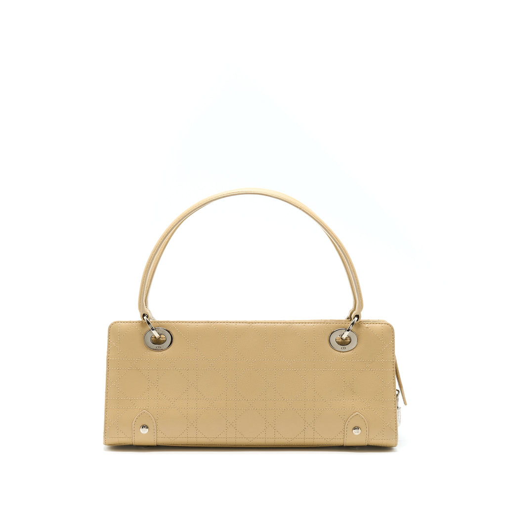DIOR VINTAGE LADY DIOR LONG CUIR CALFSKIN BEIGE SHW