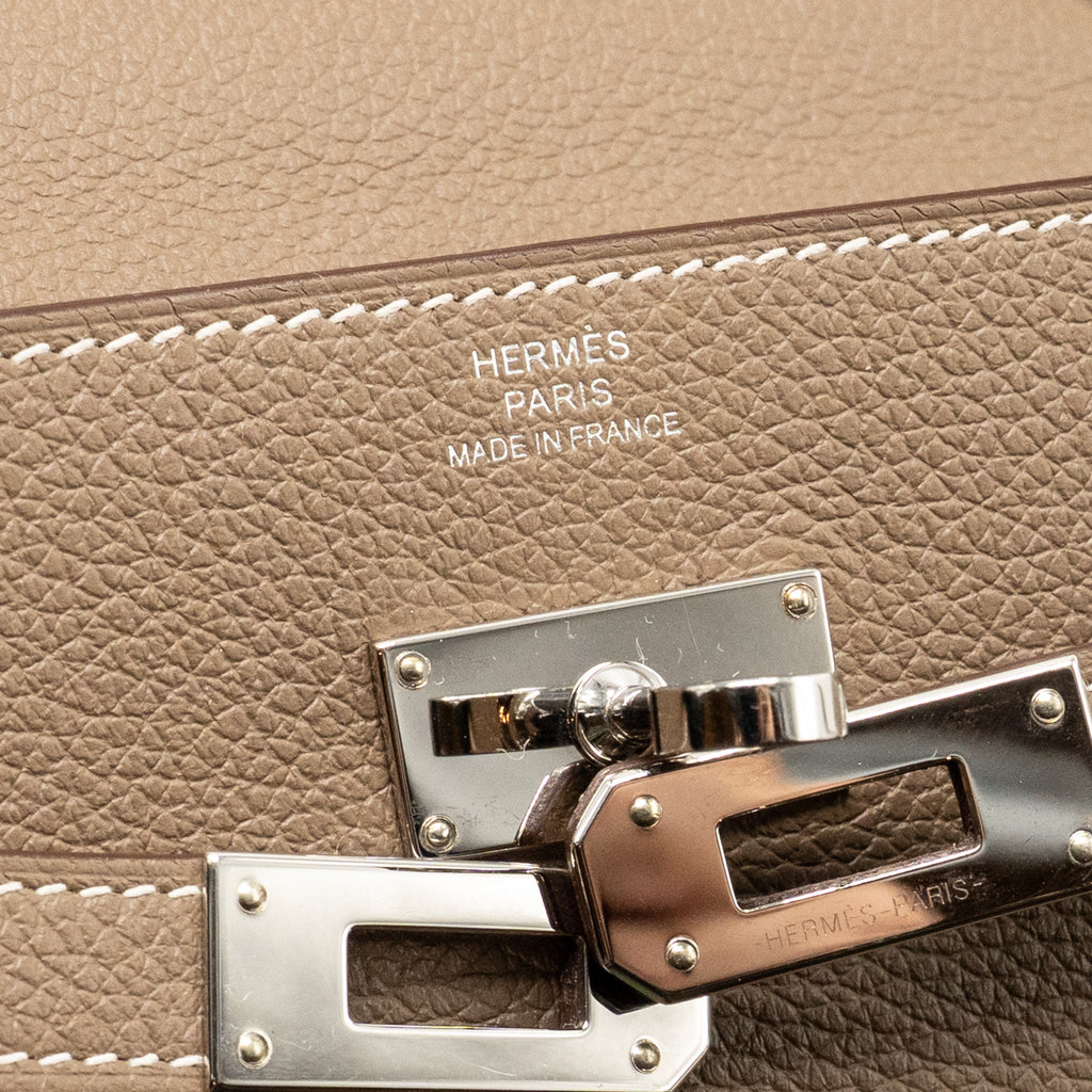 HERMES KELLY TO GO EVERCOLOR ETOUPE SHW