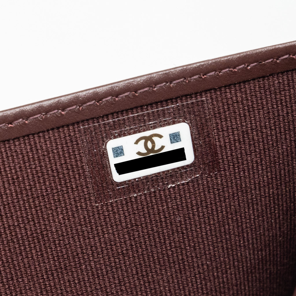 CHANEL CLASSIC COMPACT WALLET CAVIAR BLACK GHW (MICROCHIP)
