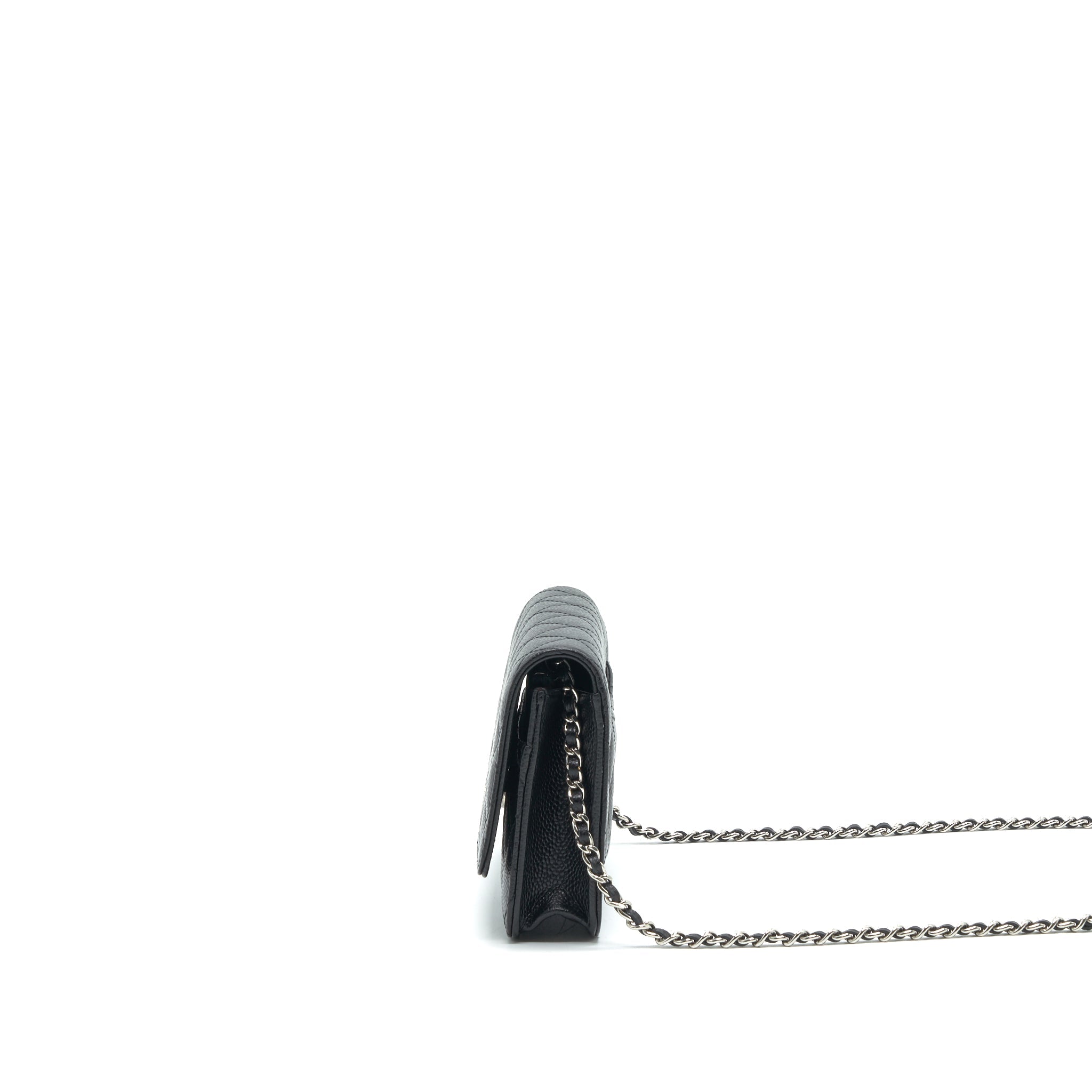 CHANEL WALLET ON CHAIN WOC IN CAVIAR SHW