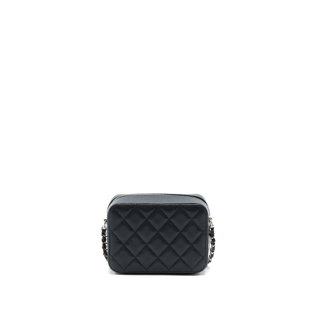 CHANEL MINI CAMERA CASE CAVIAR BLACK SHW