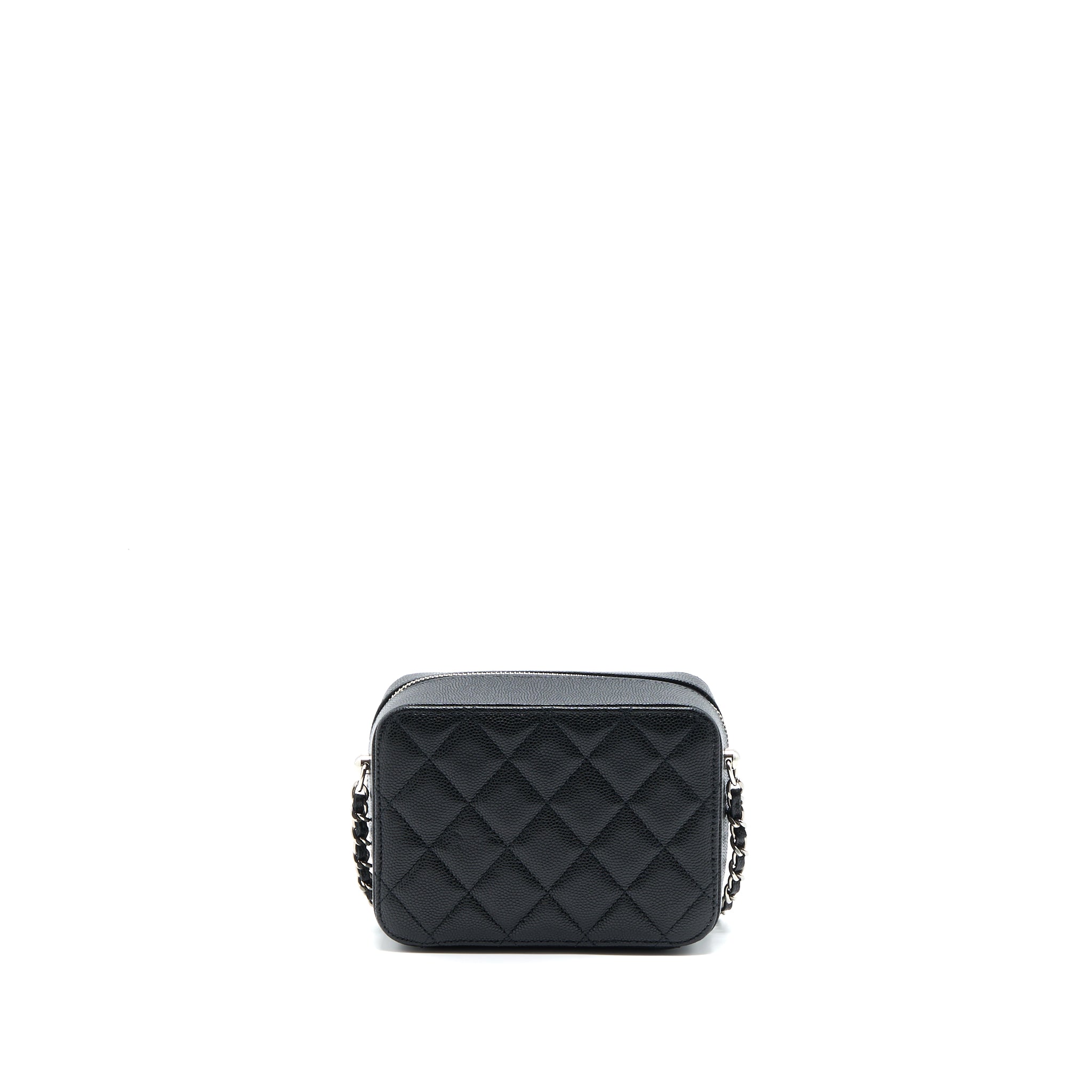 CHANEL MINI CAMERA CASE CAVIAR BLACK SHW