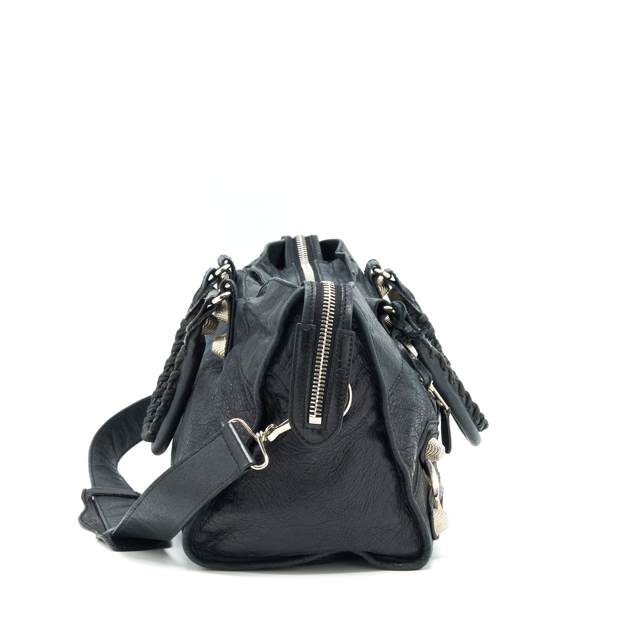 BALENCIAGA GIANT CITY BAG NAVY SHW