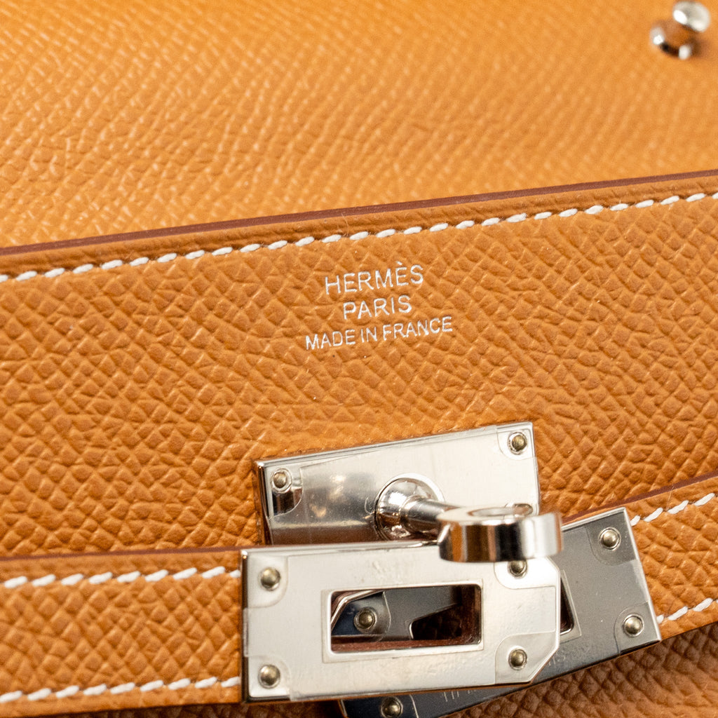HERMES KELLY TO GO EPSOM GOLD SHW