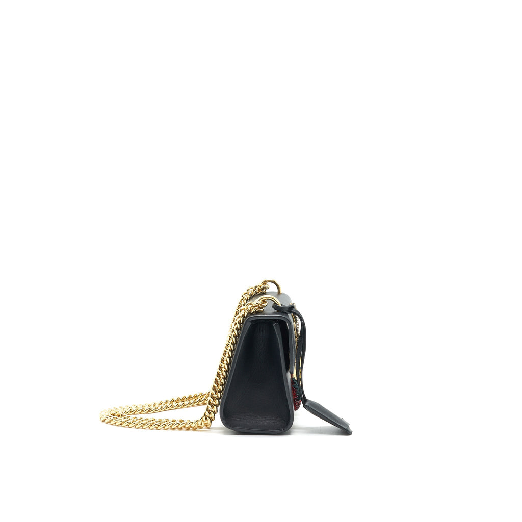 GUCCI LIMITED EDITION PADLOCK CHAIN BAG BLACK