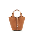 HERMES PICOTIN 18 LOCK BAG BARENIA FAUBOURG CALFSKIN GOLD SHW