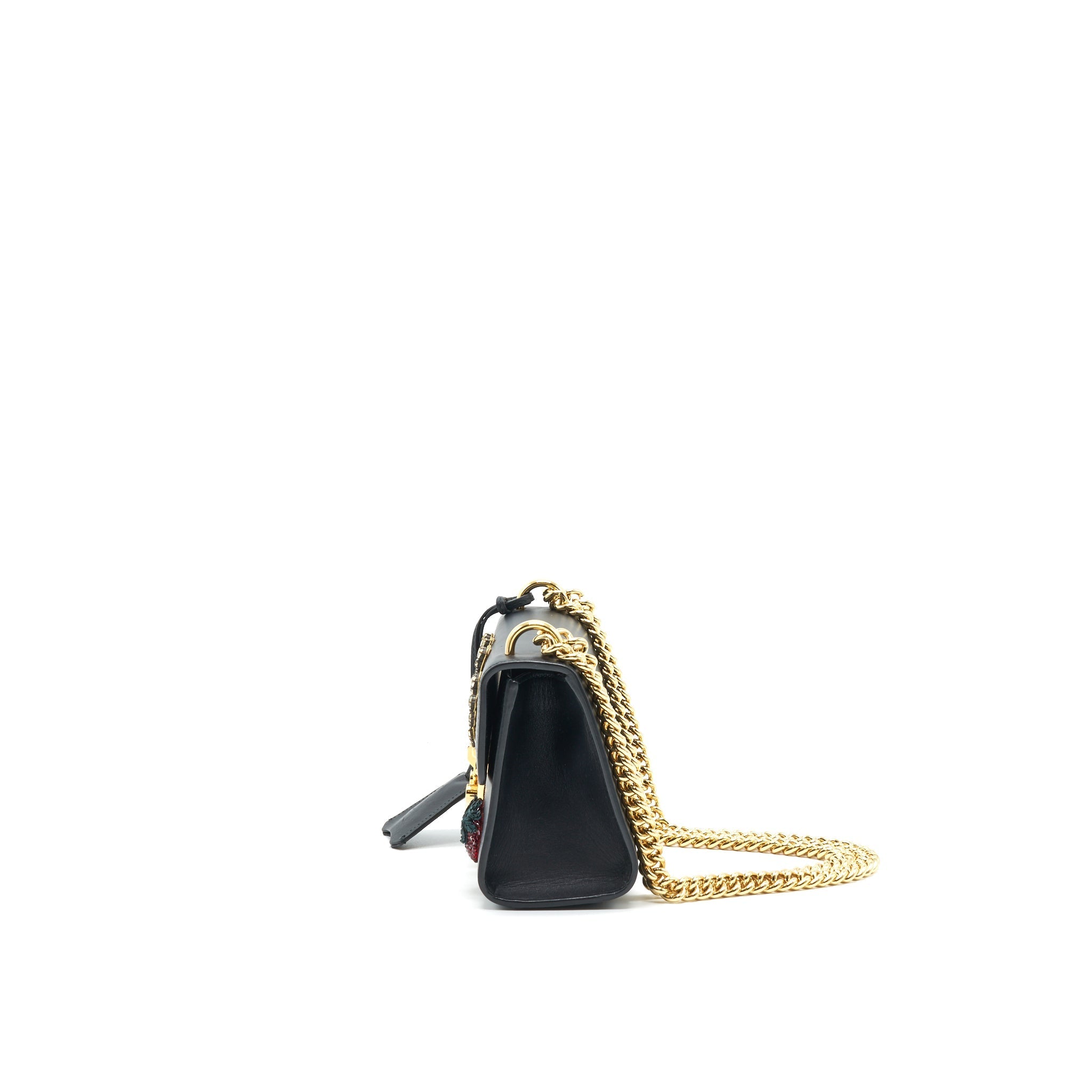 GUCCI LIMITED EDITION PADLOCK CHAIN BAG BLACK