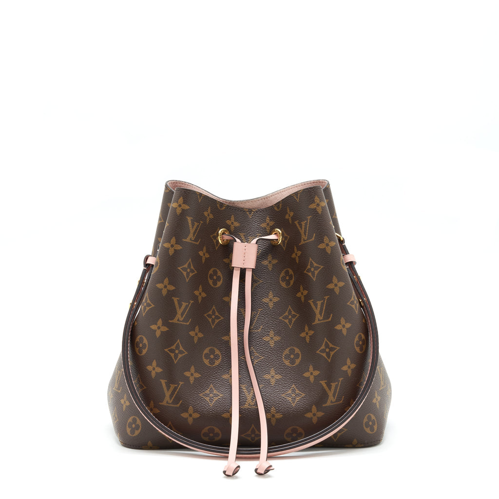 LOUIS VUITTON NEONOE MONOGRAM CANVAS PINK STRAP YEAR 2017