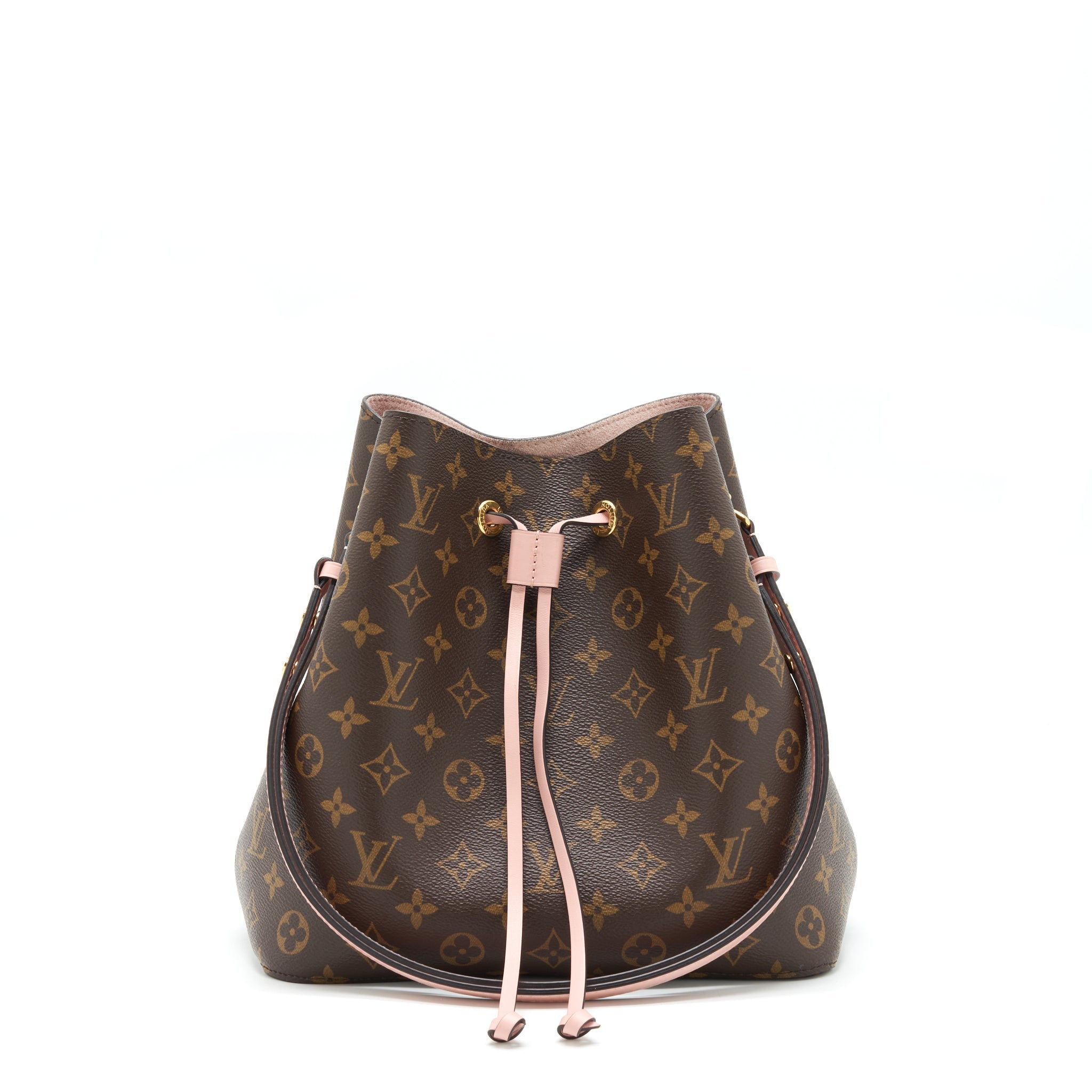 LOUIS VUITTON NEONOE MONOGRAM CANVAS PINK STRAP YEAR 2017