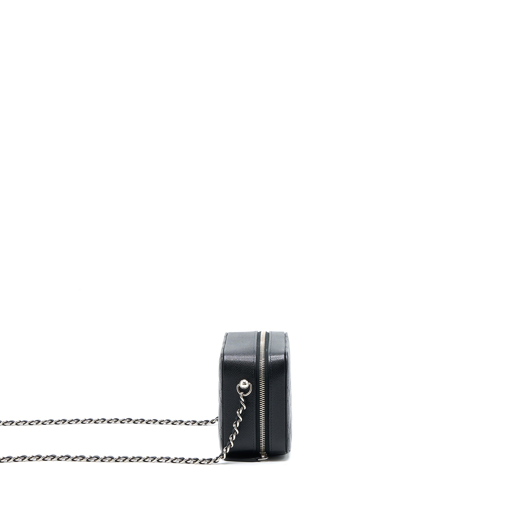 CHANEL MINI CAMERA CASE CAVIAR BLACK SHW