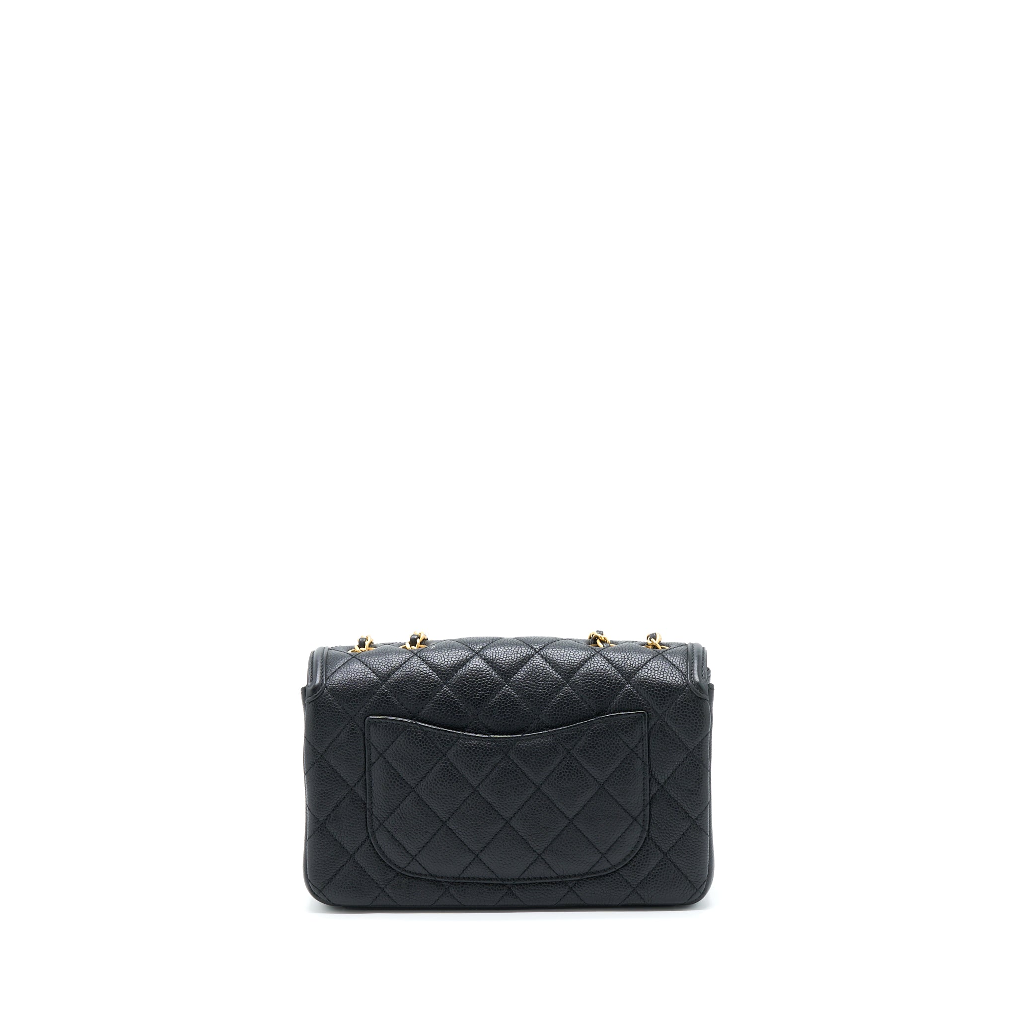 CHANEL FILIGREE FLAP BAG CAVIAR BLACK GHW