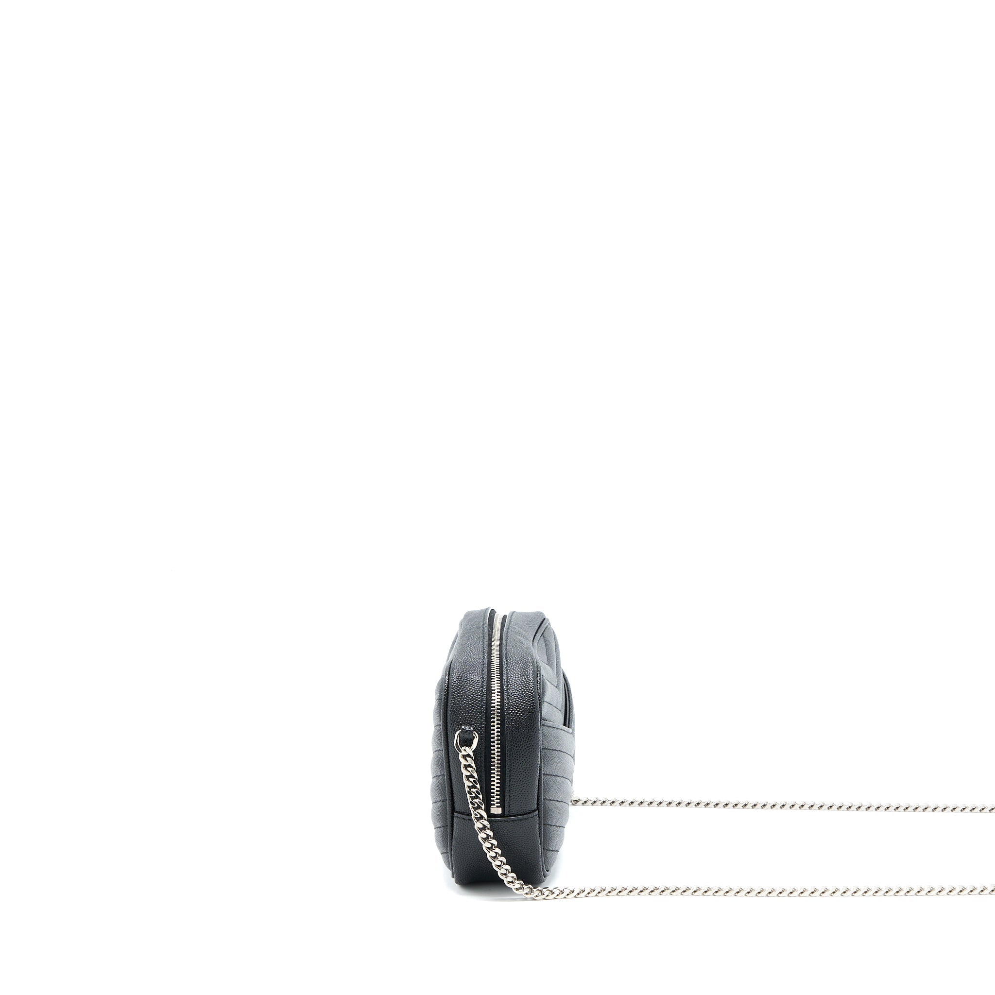 SAINT LAURENT/YSL MINI LOU BAG CALFSKIN BLACK SHW