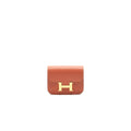 HERMES SLIM WALLET EVERCOLOR BLUSH/ BLUE FRIDA GHW