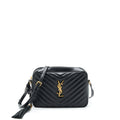 SAINT LAURENT/ YSL LOU CAMERA BAG CALFSKIN BLACK GHW