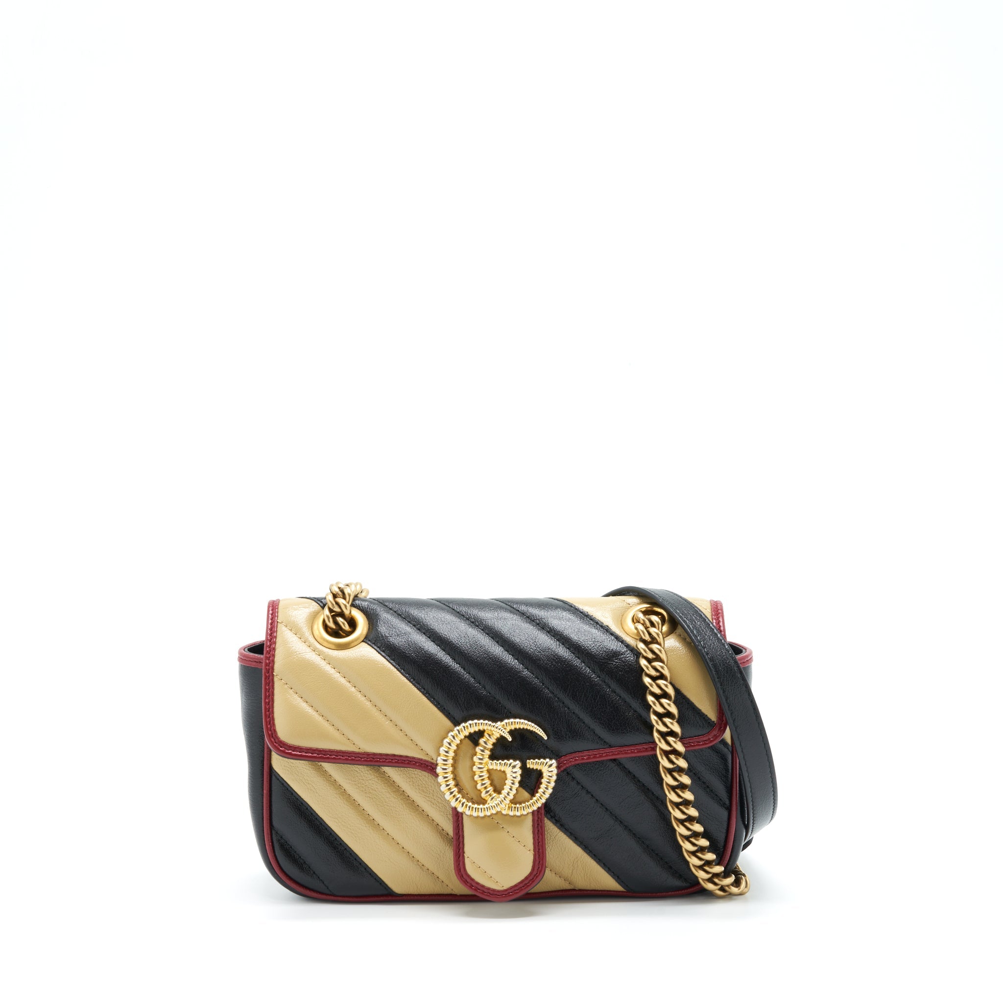 GUCCI MINI GG MARMONT FLAP BAG LIMITED EDITION MULTICOLOR GHW
