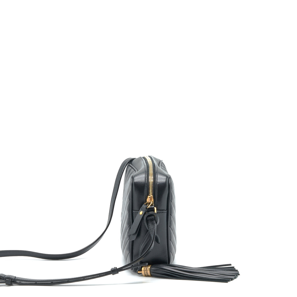 SAINT LAURENT/ YSL LOU CAMERA BAG CALFSKIN BLACK GHW
