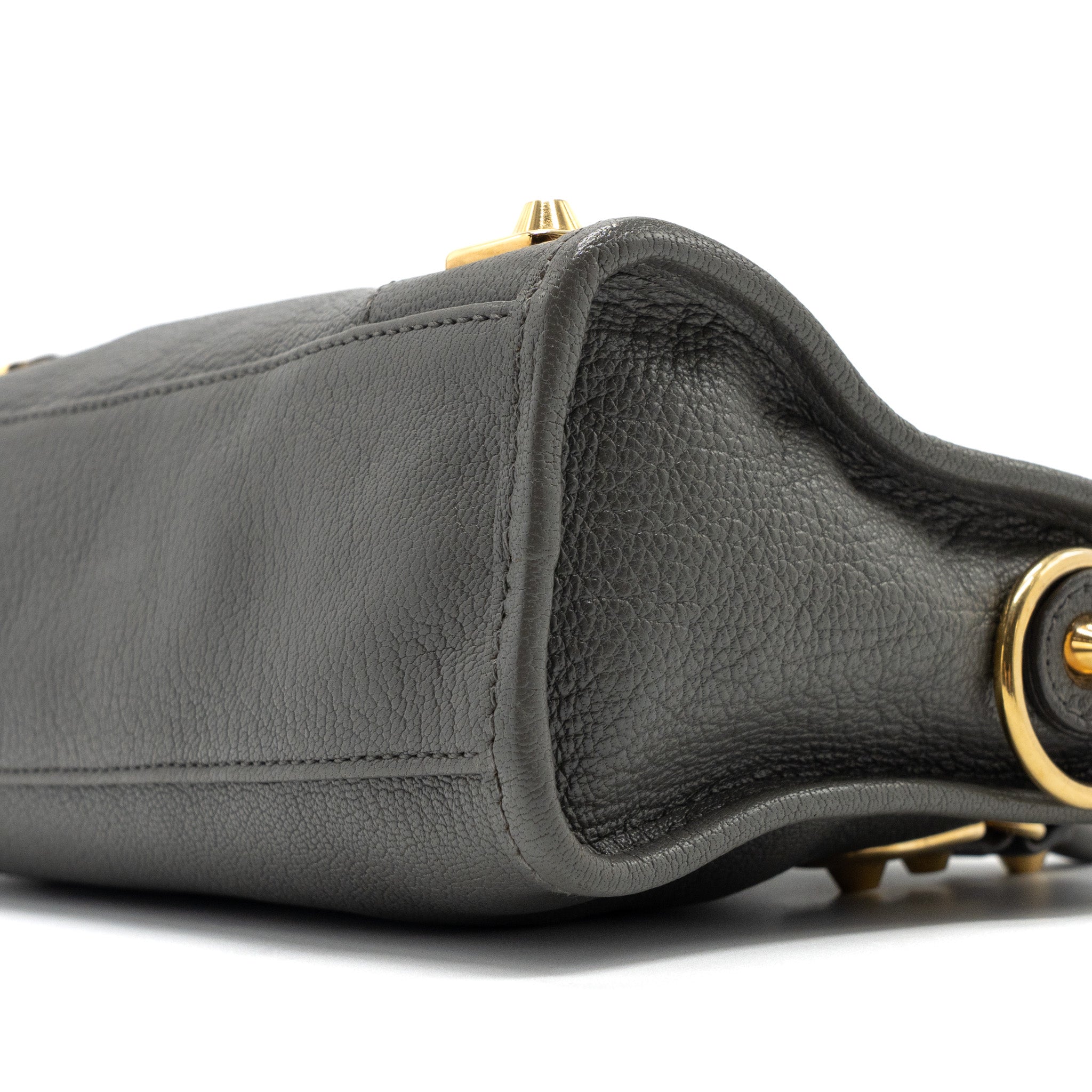 BALENCIAGA MINI CITY BAG GREY GHW