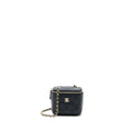 CHANEL MINI SQUARE VANITY CASE CAVIAR BLACK LGHW (MICROCHIP)