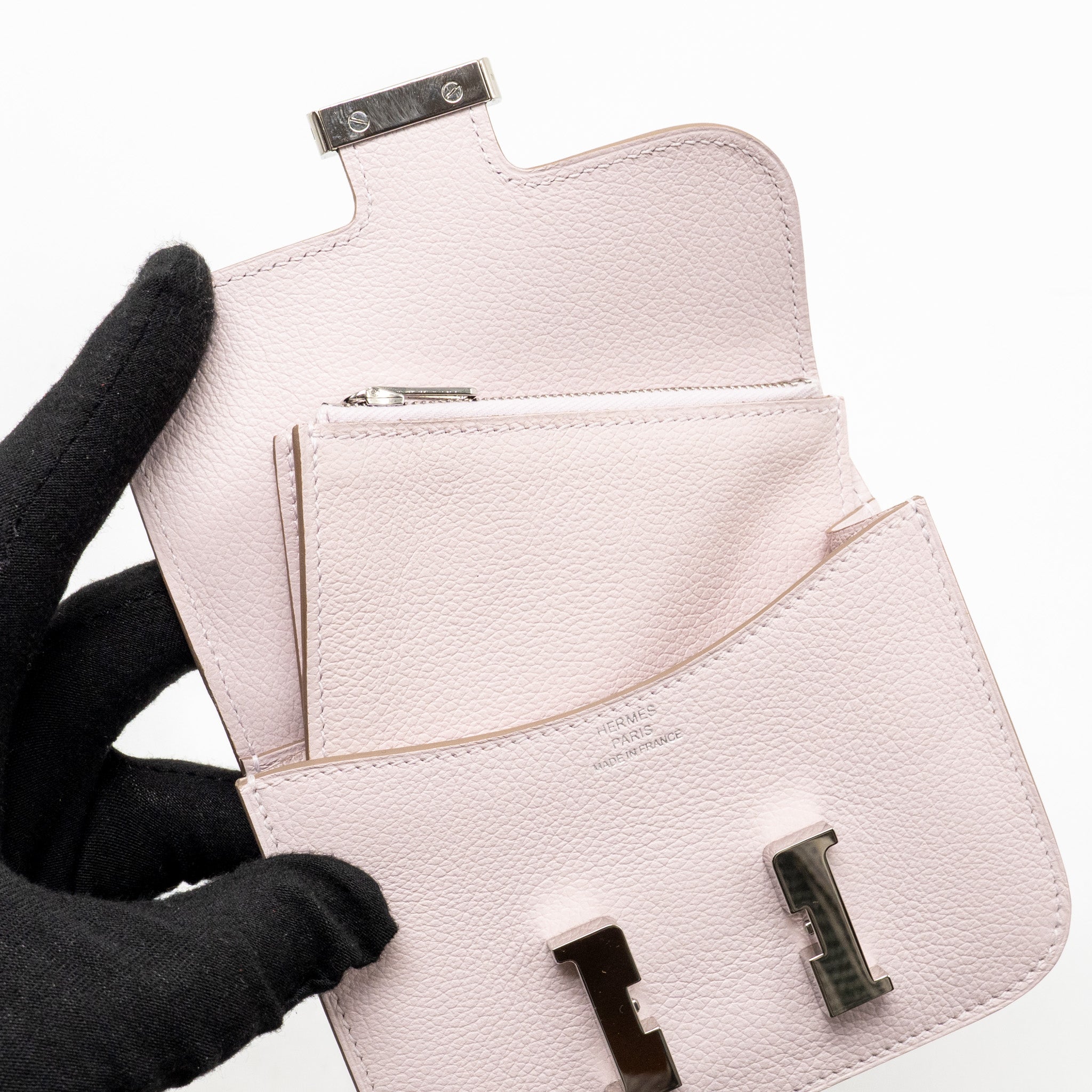 HERMES CONSTANCE SLIM EVERCOLOR MAUVE PALE SHW